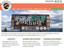 Tablet Screenshot of oakhurstchamber.com